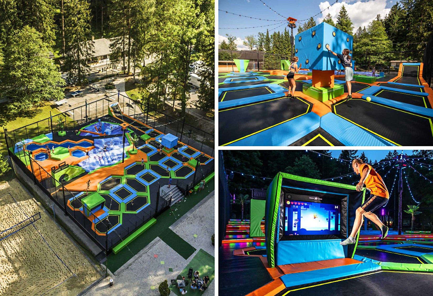 Our most beautiful outdoor Trampoline park designs